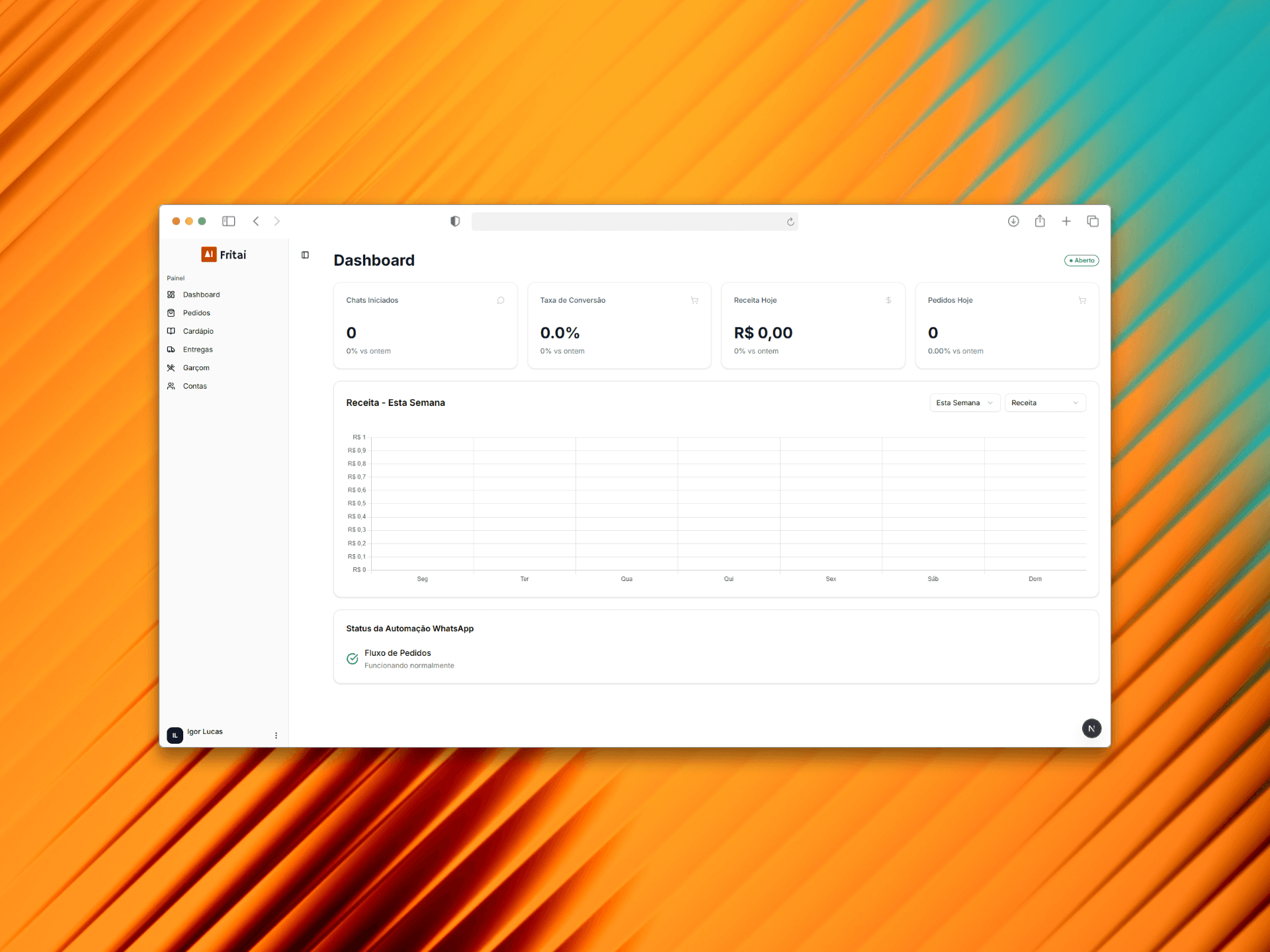 Fritai Dashboard Mockup